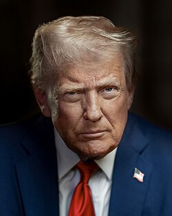 Official presidential portrait (2025). White House photo by Daniel Torok. Public domain. Donald Trump